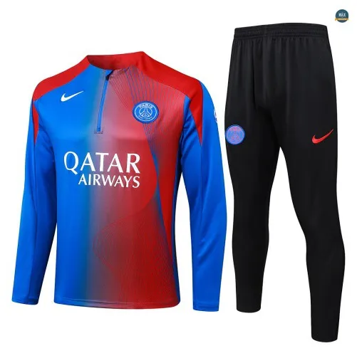 Survetement foot PSG 2026/27 Bleu/Rouge