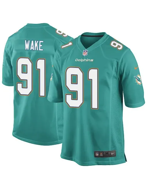 Cameron Wake of Dolphins de Miami - Aqua Green