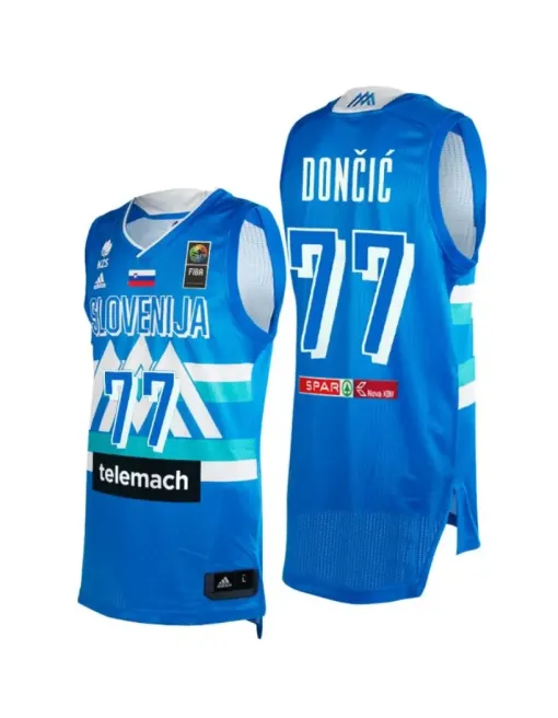 Luka Doncic Slovenia 2021 Games Olympic - Blue
