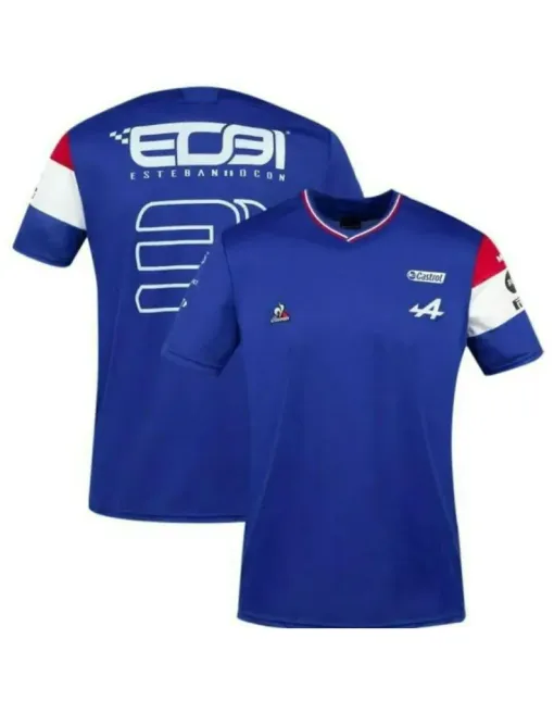 T-Shirt Team Alpine F1 Team 2022 - Esteban Ocon