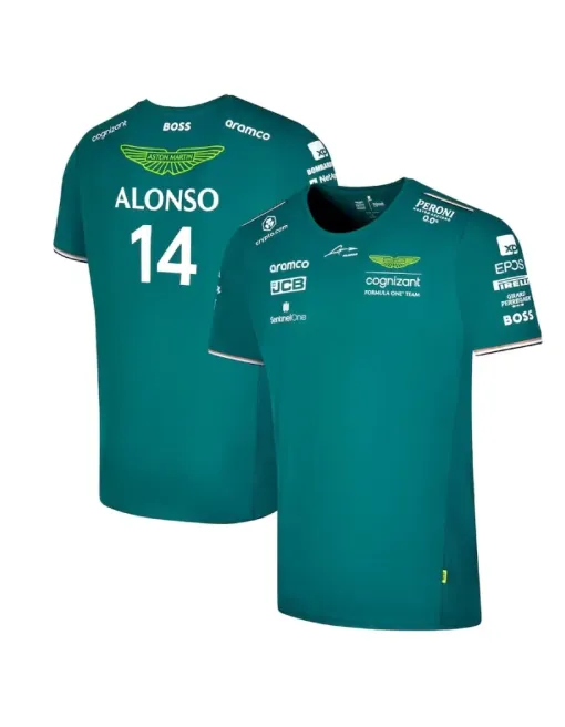 T-Shirt Team Aston Martin Aramco Cognizant F1 2023 - Fernando Alonso