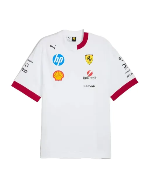 T-Shirt Team Scuderia Ferrari 2025