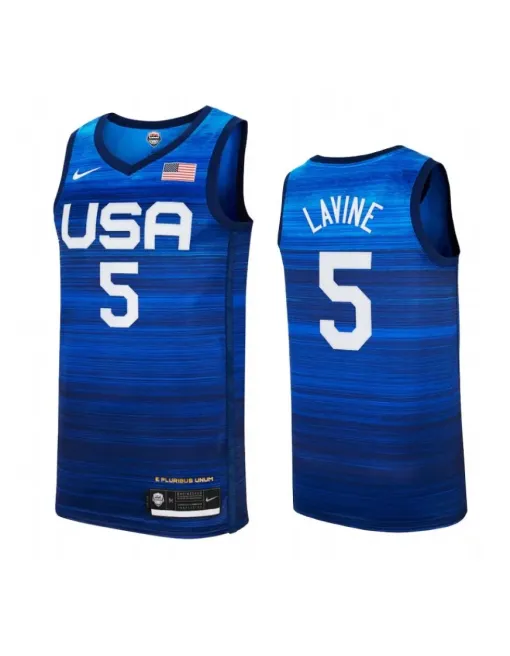 Zach Lavine USA 2021 Games Olympic - Blue