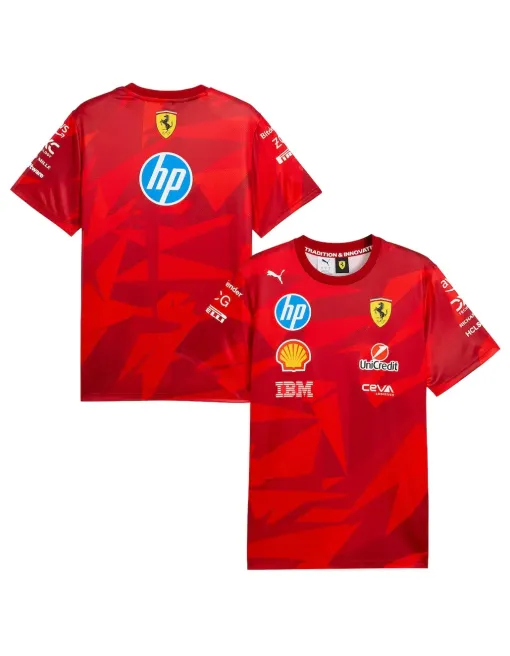 T-Shirt Team Scuderia Ferrari 2025 - 20 Years de Red