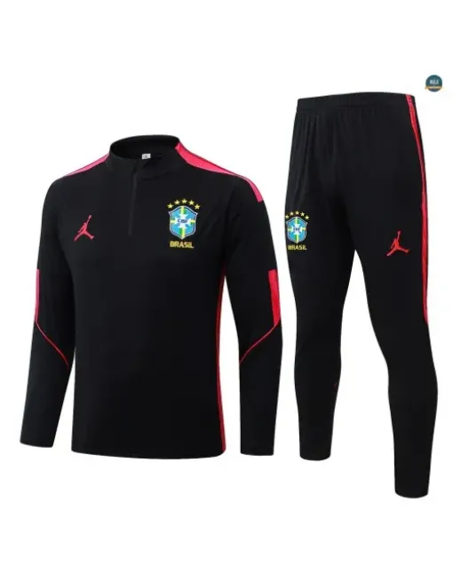 Tracksuit Kids football Brazil 2026/27 Black/Red