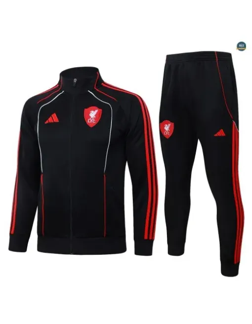 Jacket Tracksuit Kids football Liverpool 2026/27 Black Retro