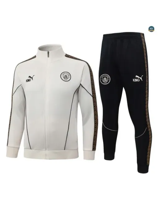Jacket Tracksuit Kids football Manchester City 2026/27 White cass