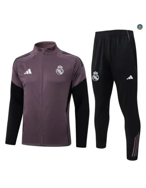 Jacket Tracksuit Kids football Real Madrid 2026/27 Grey/Violet