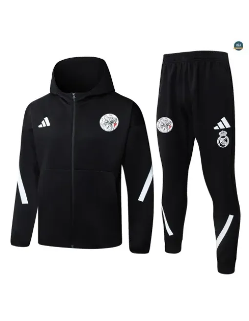 Jacket Tracksuit football hooded AFC Ajax 2026/27 Black