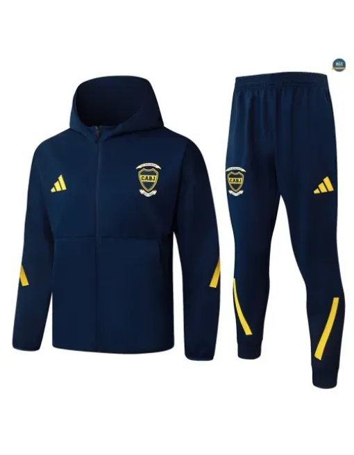 Jacket Tracksuit football hooded Boca Juniors 2026/27 Blue Marin