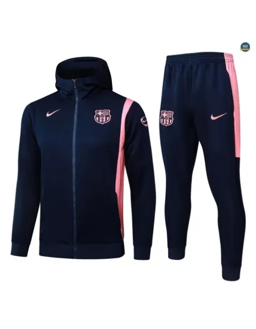 Jacket Tracksuit football hooded Kids Barcelona 2026/27 Blue M