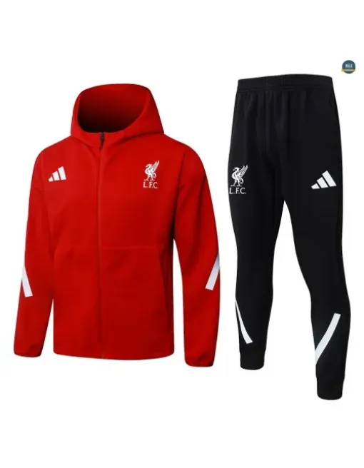 Jacket Tracksuit football hooded Liverpool 2026/27 Red