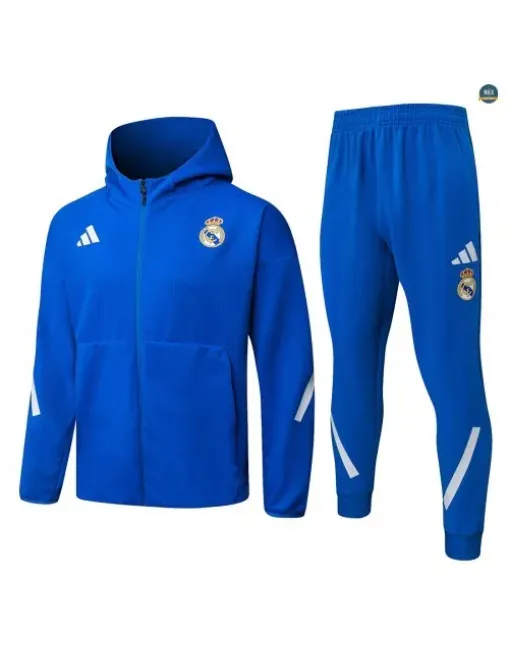 Jacket Tracksuit football hooded Real Madrid 2026/27 Blue