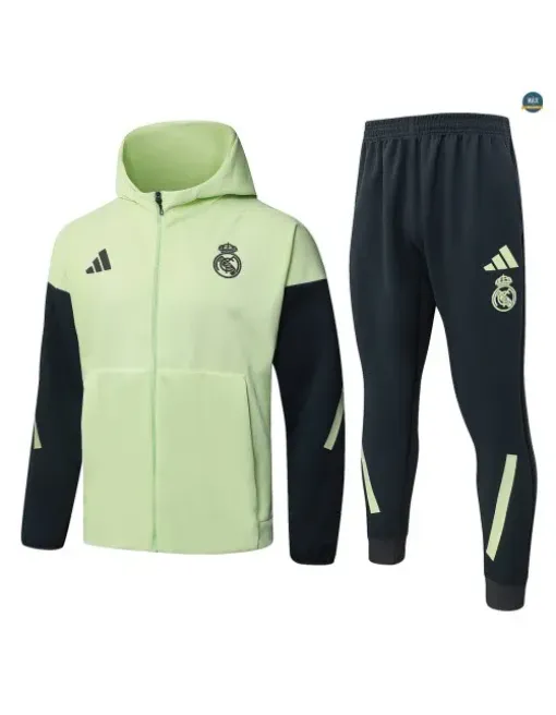 Jacket Tracksuit football hooded Real Madrid 2026/27 Green