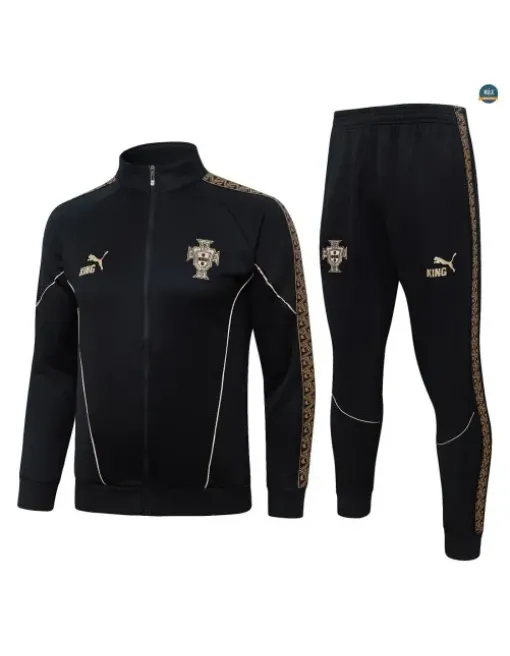 Jacket Tracksuit football Portugal 2026/27 Black