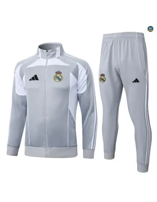 Jacket Tracksuit football Real Madrid 2026/27 Grey/White