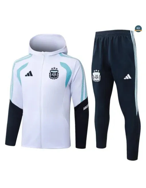 Jacket Tracksuit Kids Football Argentina Hooded 2026/