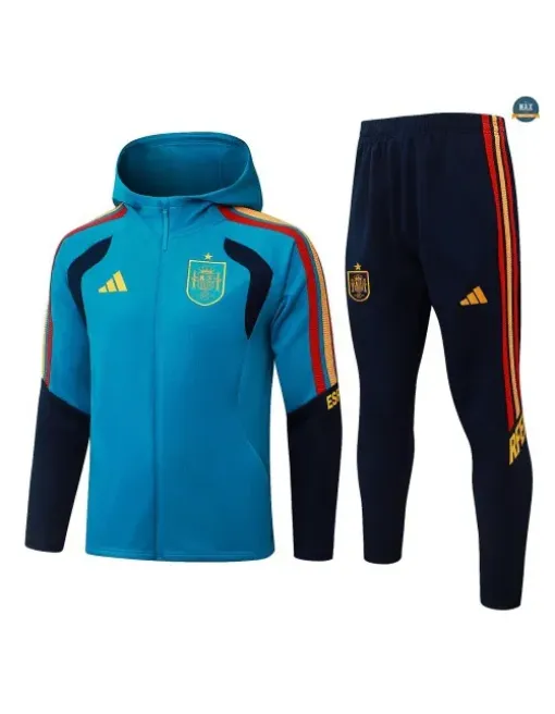 Jacket Tracksuit Football Spain Hooded 2026/27 Blue