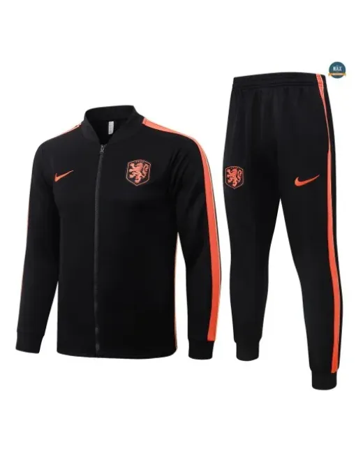Jacket Tracksuit Football Netherlands 2026/27 Black