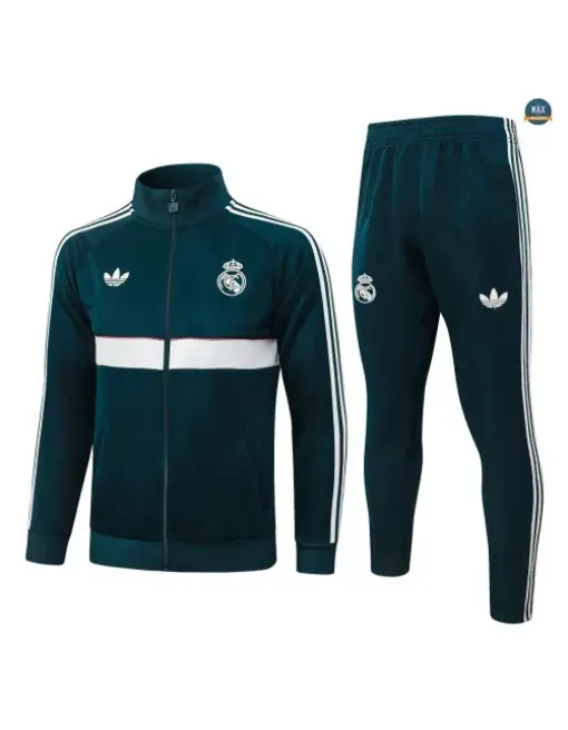 Jacket Tracksuit Kids Football Real Madrid 2026/27 Green No