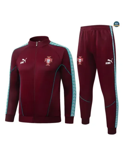 Jacket Tracksuit Football Portugal 2026/27 Jujube Red