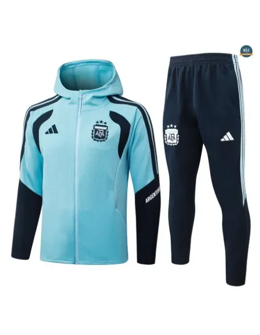 Jacket Tracksuit Kids Football Argentina Hooded 2026/2