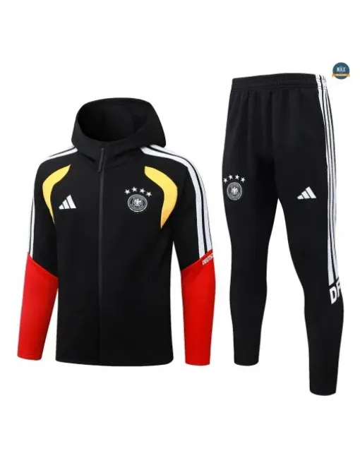Jacket Tracksuit Football Germany Hooded 2026/27 Black