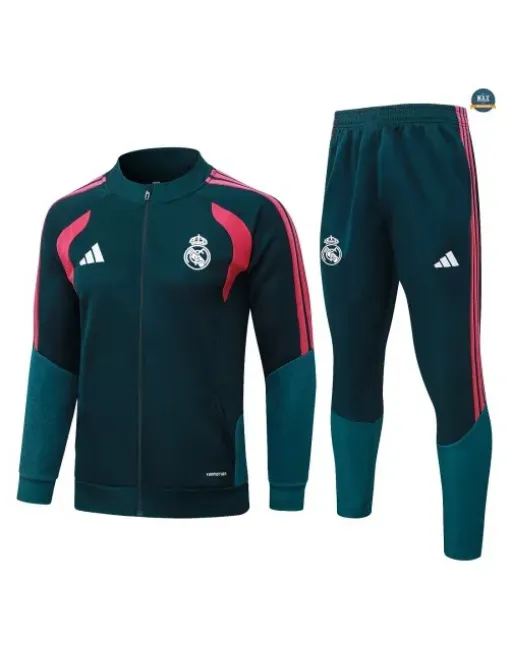 Jacket Tracksuit Football Real Madrid 2026/27 Green noirâtr