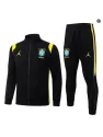 Jacket Tracksuit Kids football Brazil 2026/27 Black/Yellow