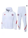 Jacket Tracksuit football hooded Bayern Munich 2026/27 White