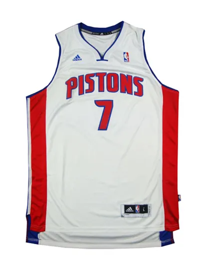 Brandon Jennings Detroit Pistons -blanc