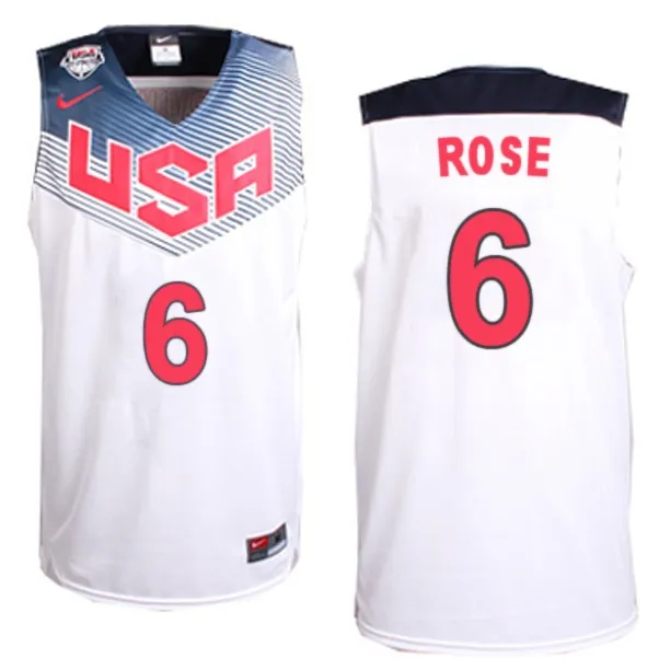 Derrick Rose Usa 2014 - Blanc