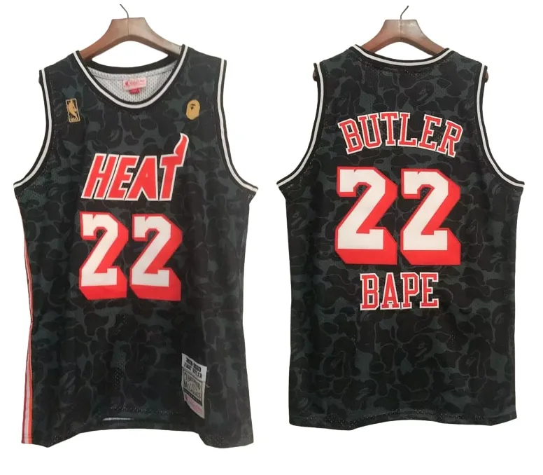 Jimmy Butler Miami Heat X Bape Black - 2023