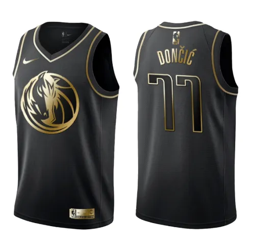 Luka Doncic Maverick Dallas - Black/gold
