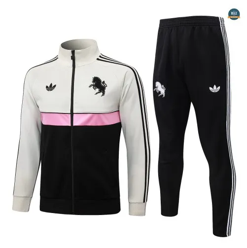 Acheter Veste Survetement Foot Juventus 2026/27 Noir/Blanc