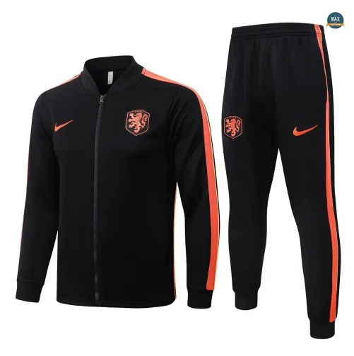 Acheter Veste Survetement Foot Pays-Bas 2026/27 Noir