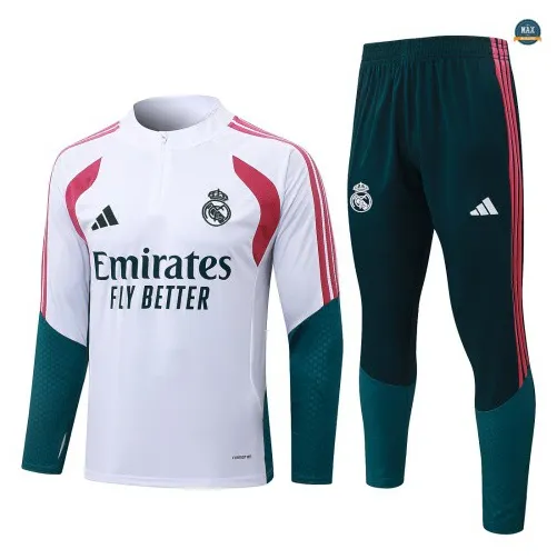 Survetement Enfant Foot Real Madrid 2026/27 Blanc/Rose