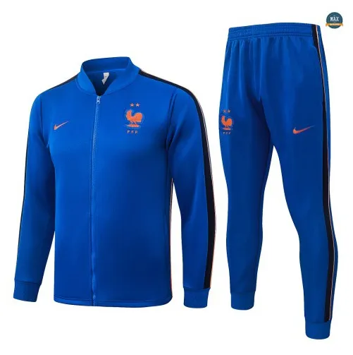 Veste Survetement Enfant Foot France 2026/27 Blanc