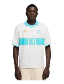 Maillot Olympique Marseille King Rétro Blanc Bleu 2026