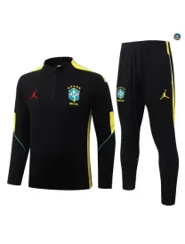 Survetement Enfant foot Brésil 2026/27 Noir/Jaune