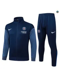 Veste Survetement Enfant foot PSG 2026/27 Bleu Marine/Gris
