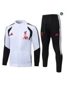 Veste Survetement Enfant Foot Liverpool 2026/27 Blanc
