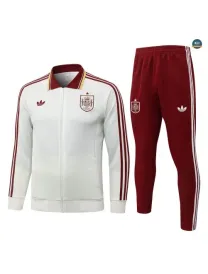 Veste Survetement Foot Espagne 2026/27 blanc cassé