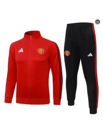 Veste Survetement Foot Manchester United 2026/27 Rouge