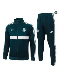Veste Survetement Foot Real Madrid 2026/27 vert noirâtre