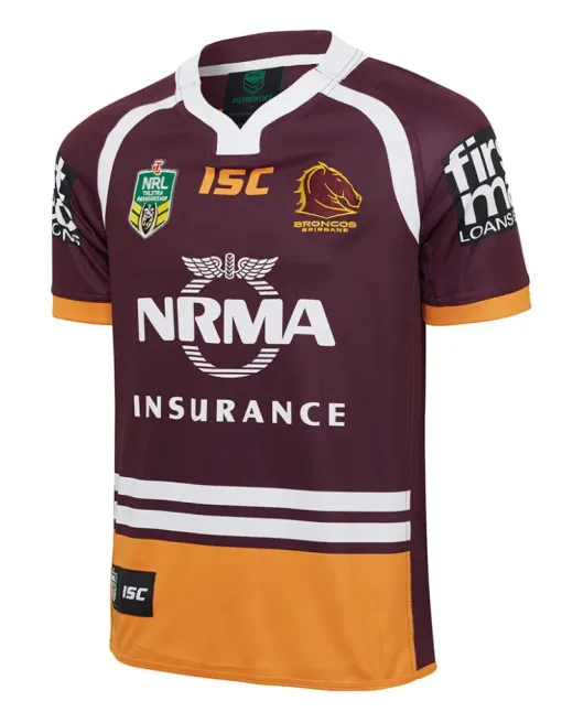 Brisbane Broncos NRL Home Short Sleeve 2017