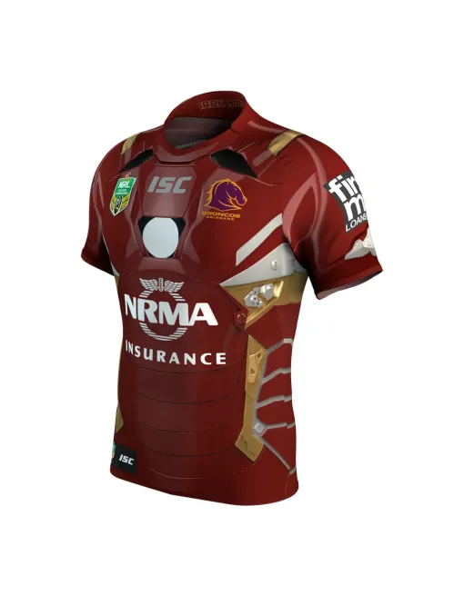 Isc Brisbane Broncos - Iron Man NRL Short Sleeve 2017