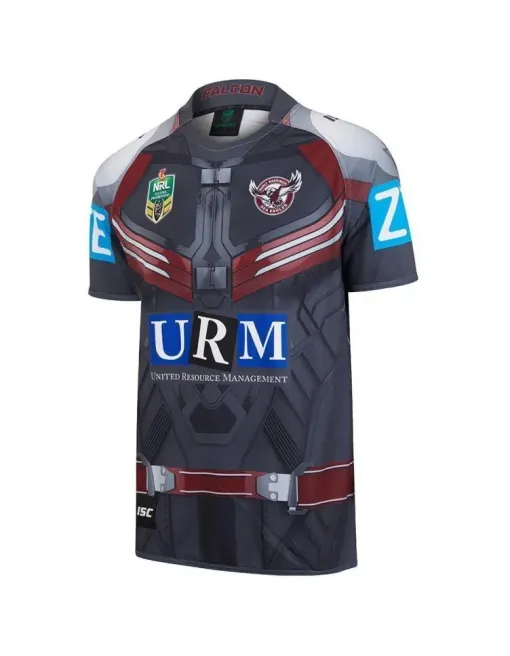 Isc Manly Warringah Sea Eagles - Falcon NRL Short Sleeve 2017