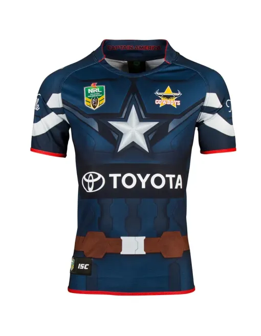 Isc North Queensland Cowboys - Captain America NRL Short Sleeve 2017