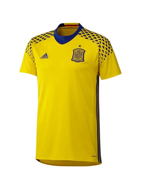 Jersey Spain Goalkeeper Away Euro 2016